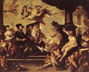 Rubens Painting an Allegory of Peace Luca Giordano